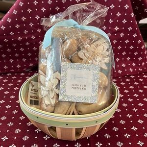 NWT Longaberger Earth & Sky Potpourri & Bowl